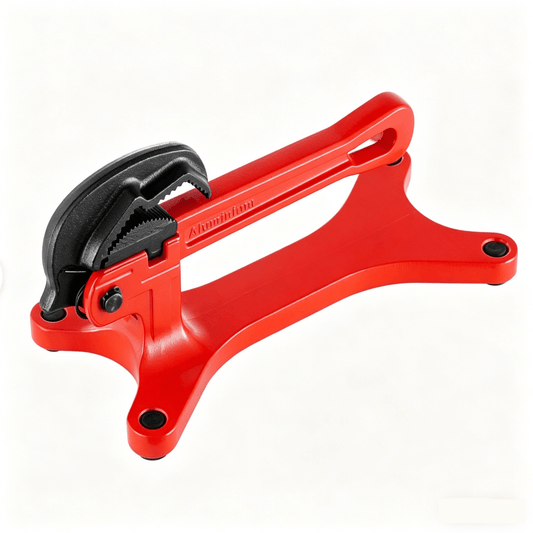 Aluminum Pipe Vise 1/8" to 1-1/2" Heavy Duty Plumbing Clamp with Hardened Steel Jaws PV18112 - with | Sold by Uncle Wiener's Wholesale