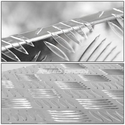 “Diamond plate aluminum underbody truck tool box with dual locks”
• “Weatherproof underbody truck tool storage box mounted under trailer”