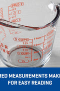 Anchor Hocking Glass Measuring Cups, 4 Piece Set - 5 oz, 1 - Cup, 2 - Cup, 4 - Cup - with | Sold by Uncle Wiener's Wholesale