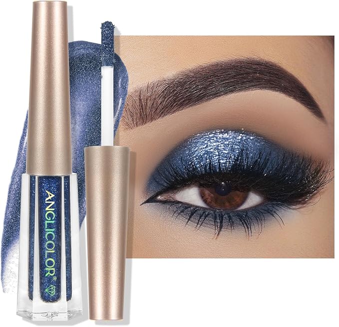 Anglicolor Glitter Eyeshadow – Long Lasting Shimmer Eye Shadow, Sparkling Metallic Makeup for Women - Home products with | Sold by Uncle Wiener's Wholesale