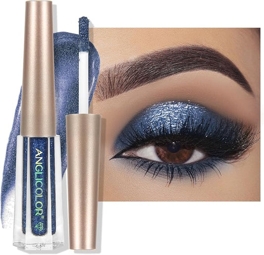 Anglicolor Glitter Eyeshadow – Long Lasting Shimmer Eye Shadow, Sparkling Metallic Makeup for Women - Home products with | Sold by Uncle Wiener's Wholesale