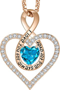 Anniversary Wedding Gift For Her Birthday Necklaces For Wife From Husband Valentines Day Gifts For Her Jewelry For Women Gifts For Christmas Mothers Day Gifts For Wife Birthday Gift Ideas For Girlfriend I Love You Necklaces Birthstone Heart Infinity - with | Sold by Uncle Wiener's Wholesale