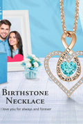 Anniversary Wedding Gift For Her Birthday Necklaces For Wife From Husband Valentines Day Gifts For Her Jewelry For Women Gifts For Christmas Mothers Day Gifts For Wife Birthday Gift Ideas For Girlfriend I Love You Necklaces Birthstone Heart Infinity - with | Sold by Uncle Wiener's Wholesale
