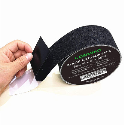 Anti - Slip Tape 2" x 35 FT – High - Traction Safety Grip Tape (Black) LXPT101B - with | Sold by Uncle Wiener's Wholesale