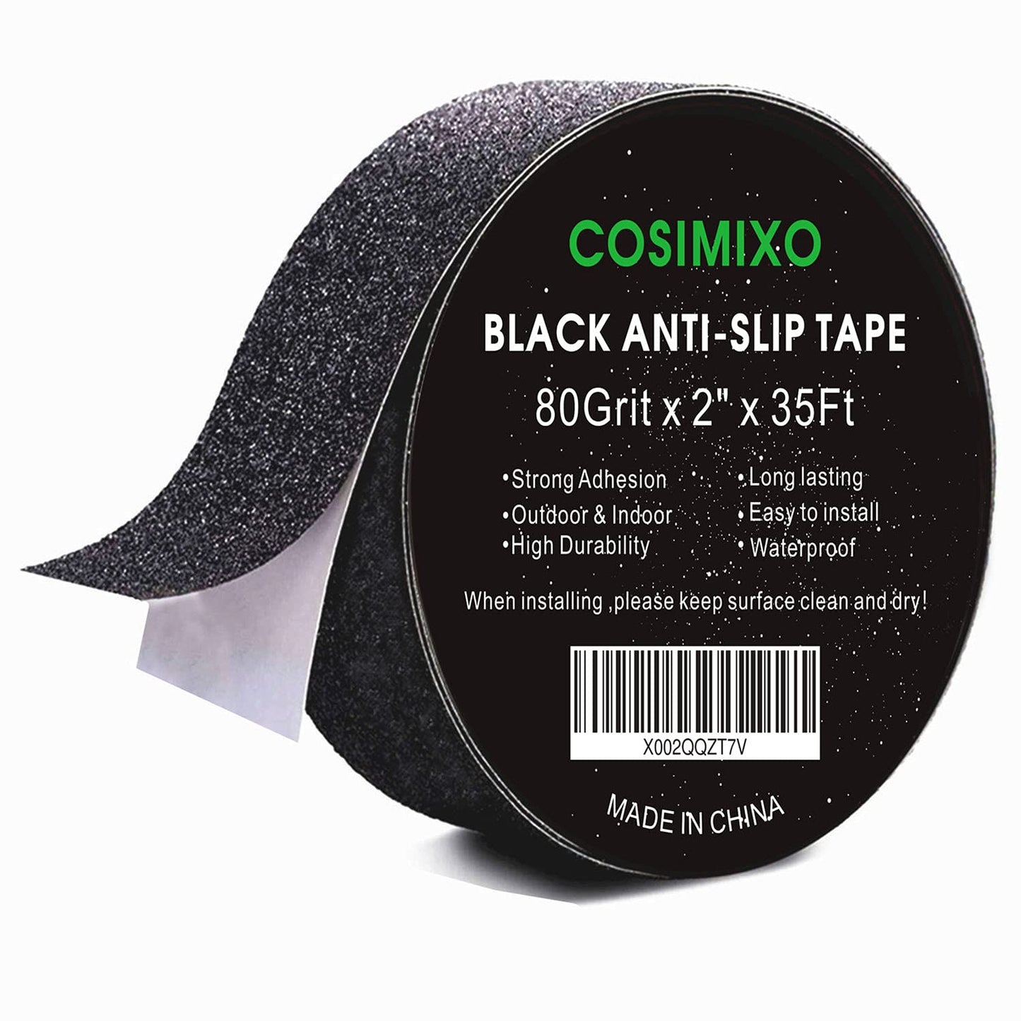 Anti - Slip Tape 2" x 35 FT – High - Traction Safety Grip Tape (Black) LXPT101B - with | Sold by Uncle Wiener's Wholesale