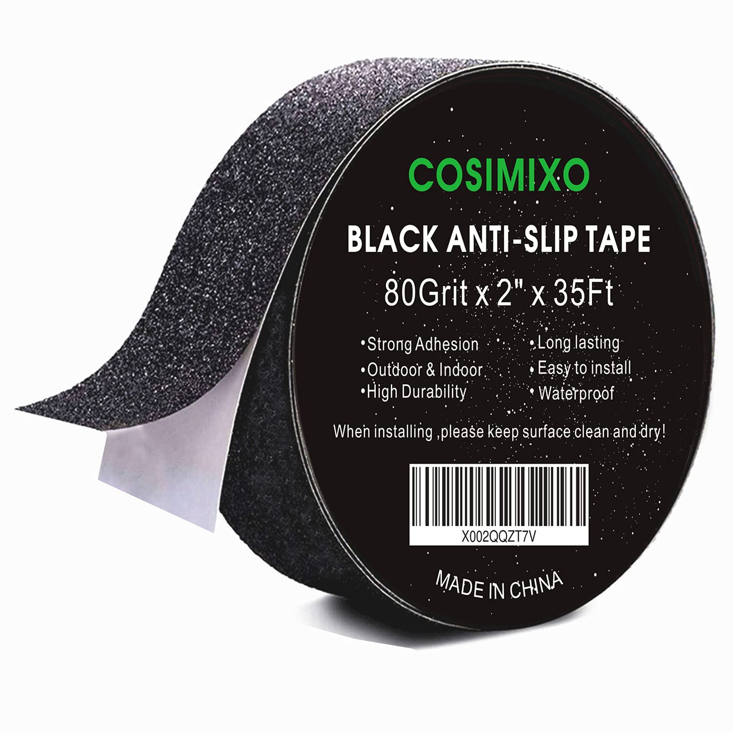 Anti - Slip Tape 2" x 35 FT – High - Traction Safety Grip Tape (Black) LXPT101B - with | Sold by Uncle Wiener's Wholesale
