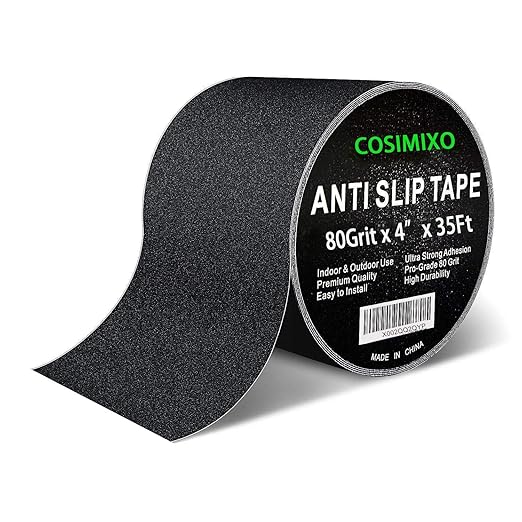 Anti - Slip Tape 4" x 35 FT – Heavy - Duty Safety Grip Tape (Black) LXPT101A - with | Sold by Uncle Wiener's Wholesale