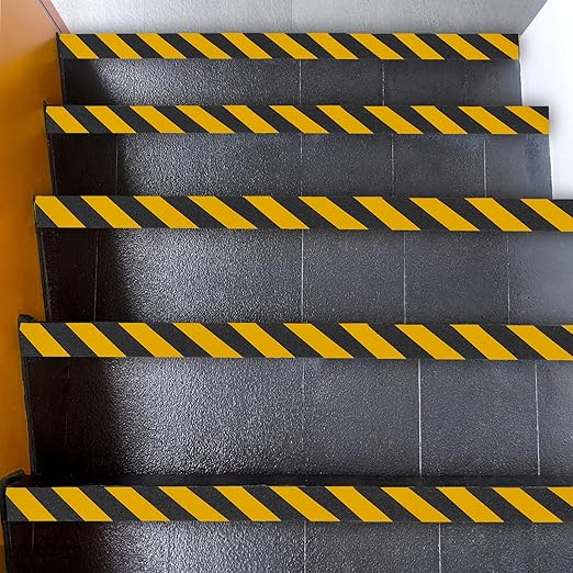 Anti - Slip Tape 4" x 35 FT – High - Visibility Yellow &amp; Black Safety Tape LXPT101C - with | Sold by Uncle Wiener's Wholesale