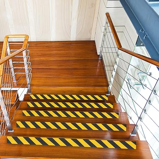 Anti - Slip Tape 4" x 35 FT – High - Visibility Yellow &amp; Black Safety Tape LXPT101C - with | Sold by Uncle Wiener's Wholesale