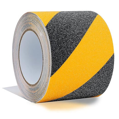 Anti - Slip Tape 4" x 35 FT – High - Visibility Yellow &amp; Black Safety Tape LXPT101C - with | Sold by Uncle Wiener's Wholesale