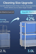 ANYCUBIC Wash and Cure Station, Larger Volume 2 in 1 Wash and Cure 3.0 Machine for LCD SLA DLP 3D Printer Models with Gooseneck Light, UV Rotary Cleaning Curing Resin Box Washing Size:165 x 100 x180mm - with | Sold by Uncle Wiener's Wholesale