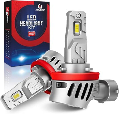 AOLEAD H11 LED Headlight Bulbs – 26,000LM 6500K Cool White Plug-and-Play Halogen Replacement, 2 Pack - Electronics with | Sold by Uncle Wiener's Wholesale