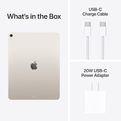 Apple iPad Air 13" M3 256GB Wi-Fi 6E – 7th Generation Liquid Retina Tablet, Starlight - Electronics with | Sold by Uncle Wiener's Wholesale