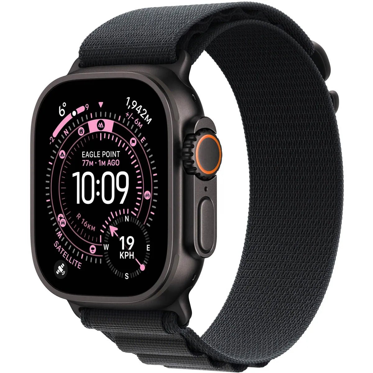 Apple Watch Ultra 3 GPS + Cellular 49mm – Black Titanium Case with Black Alpine Loop, Large - Electronics with | Sold by Uncle Wiener's Wholesale