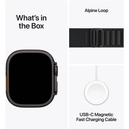 Apple Watch Ultra 3 GPS + Cellular 49mm – Black Titanium Case with Black Alpine Loop, Large - Electronics with | Sold by Uncle Wiener's Wholesale