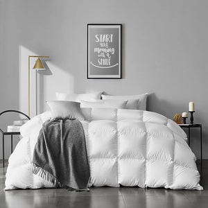 APSMILE Organic Cotton Feather Down Comforter Insert