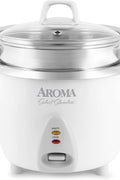 Aroma Housewares 14 - Cup (Cooked) / 3Qt. Select Stainless Pot - Style Rice Cooker, & Food Steamer, One - Touch Operation, Automatic Keep Warm Mode, White (ARC - 757 - 1SG) - with | Sold by Uncle Wiener's Wholesale