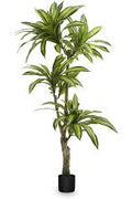 Artificial Dracaena Silk Plant – 48" Lifelike Indoor Tree for Home & Office Décor | SKU: DRA048 - with | Sold by Uncle Wiener's Wholesale