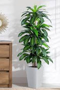 Artificial Dracaena Silk Plant – 48" Lifelike Indoor Tree for Home & Office Décor | SKU: DRA048 - with | Sold by Uncle Wiener's Wholesale
