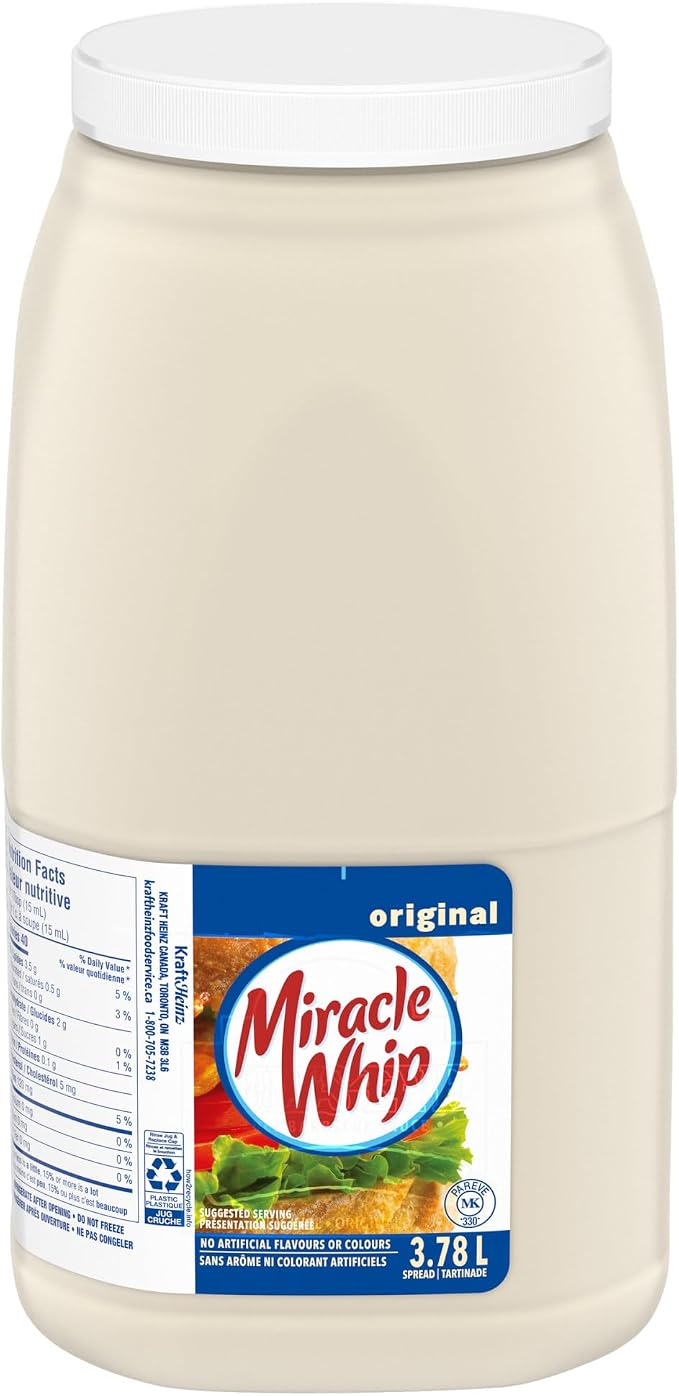 Assorted Sauces & Condiments – Assorted Brands | BBQ Sauce, Dipping Sauce, Marinades & Cooking Sauces - Snack with Kraft Miracle Whip 3.78L | Sold by Uncle Wiener's Wholesale