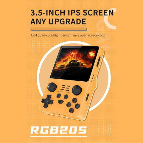 Astarama Powkiddy RGB20S Console de jeu d'arcade portable, 3,5 pouces, console de jeux vidéo rétro avec carte de 128 Gb, white - with | Sold by Uncle Wiener's Wholesale