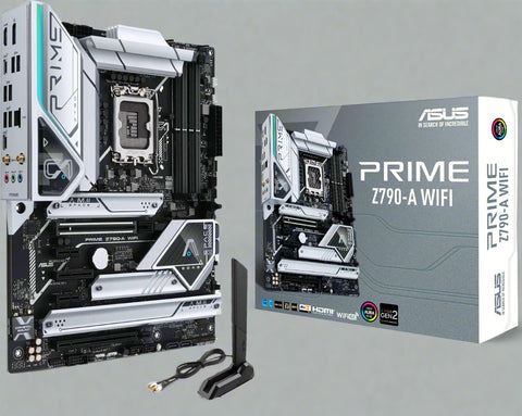ASUS Prime Z790 - A WiFi 6E LGA 1700(Intel 14th,13th&12th) ATX Motherboard (16+1 DrMOS, PCIe 5.0,DDR5,4X M.2 Slots,2.5 Gb LAN,USB 3.2 Gen 2 Front Panel Type - C, Thunderbolt 4/USB4, DP) - with BLACK | Sold by Uncle Wiener's Wholesale