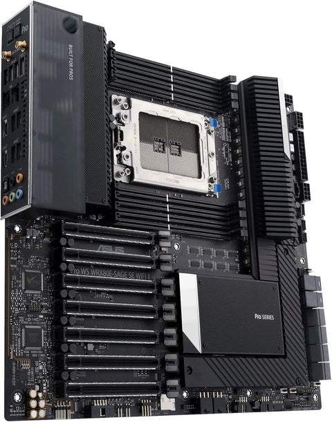 ASUS Pro WS WRX80E - SAGE SE WiFi II AMD WRX80 Ryzen™ Threadripper™ PRO Extended - ATX Workstation Motherboard - with BLACK | Sold by Uncle Wiener's Wholesale