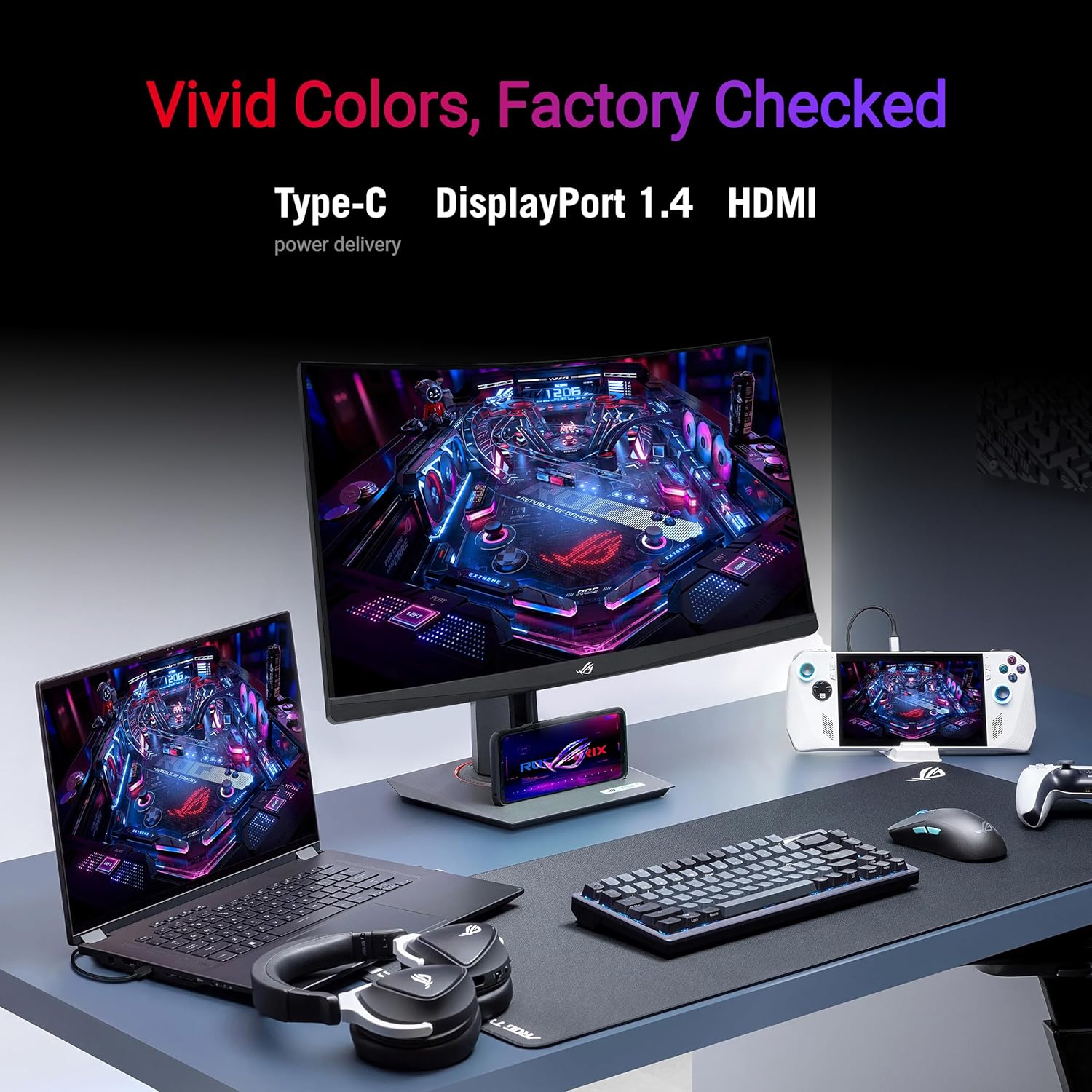 ASUS ROG Strix 27” 1440P USB - C Curved HDR Gaming Monitor (XG27WCMS) - QHD, 280Hz, 1ms, Fast VA, Extreme Low Motion Blur Sync, FreeSync Premium, DisplayWidget, Tripod Socket, AI Gaming, 3yr Warranty - with | Sold by Uncle Wiener's Wholesale