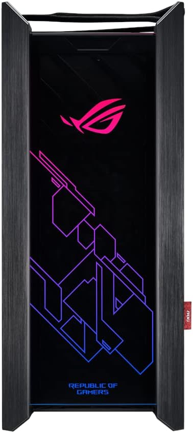 Asus ROG Strix Helios GX601 RGB Mid - Tower Computer Case for up to EATX Motherboards with USB 3.1 Front Panel, Smoked Tempered Glass, Brushed Aluminum and Steel Construction, and Four Case Fans, Black - with | Sold by Uncle Wiener's Wholesale