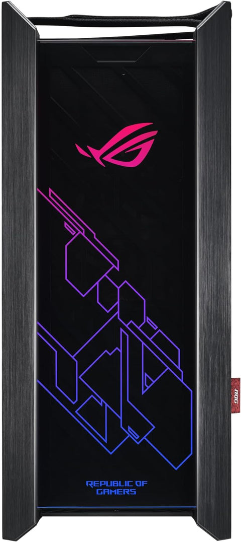 Asus ROG Strix Helios GX601 RGB Mid - Tower Computer Case for up to EATX Motherboards with USB 3.1 Front Panel, Smoked Tempered Glass, Brushed Aluminum and Steel Construction, and Four Case Fans, Black - with | Sold by Uncle Wiener's Wholesale