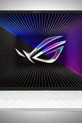 ASUS ROG Zephyrus G14 AniMe Matrix gaming laptop open with QHD+ display
