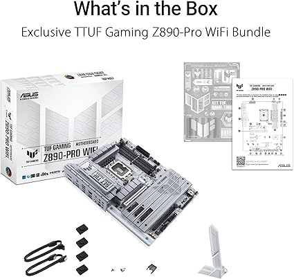 ASUS TUF Gaming Z890 - PRO WiFi ATX DDR5 Motherboard LGA1851 PCIe 5.0 Thunderbolt 4 WiFi 7 - Electronics with | Sold by Uncle Wiener's Wholesale