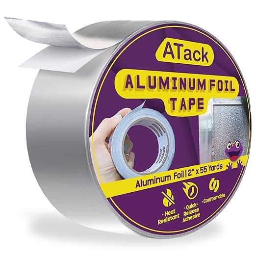 ATack & XFasten Professional Tape Collection – Mounting, Painter’s, Carpet, Gaffer & Aluminum Foil Tape Variants - with ATack Aluminum Foil Tape | Sold by Uncle Wiener's Wholesale