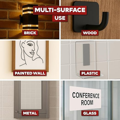 ATack & XFasten Professional Tape Collection – Mounting, Painter’s, Carpet, Gaffer & Aluminum Foil Tape Variants - with XFasten Extreme Double Sided Acrylic Mounting Tape | Sold by Uncle Wiener's Wholesale