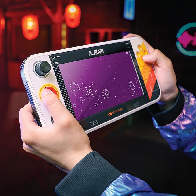 Atari Gamestation Go Portable Retro Gaming Console – 200+ Built-In Games, 7" Display, Wi-Fi & Rechargeable Battery - Electronics with | Sold by Uncle Wiener's Wholesale
