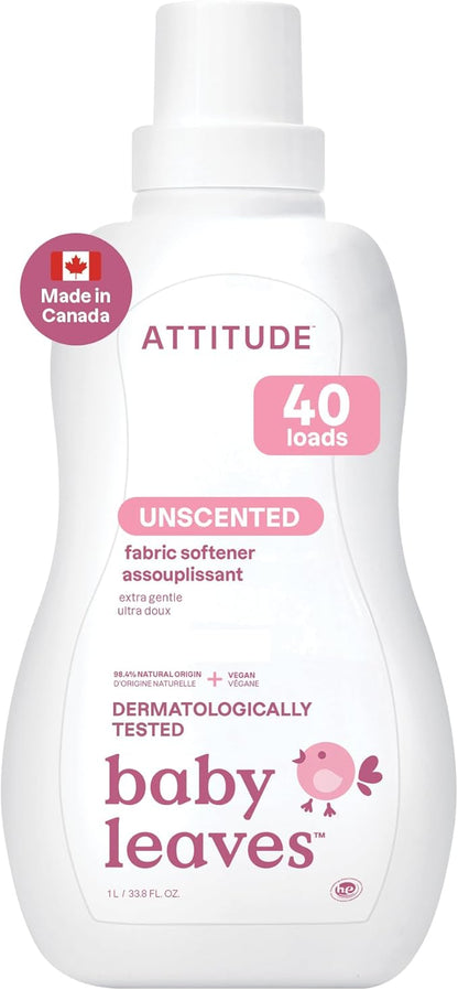 ATTITUDE Baby Fabric Softener Liquid 1L Plant and Mineral Based - with | Sold by Uncle Wiener's Wholesale