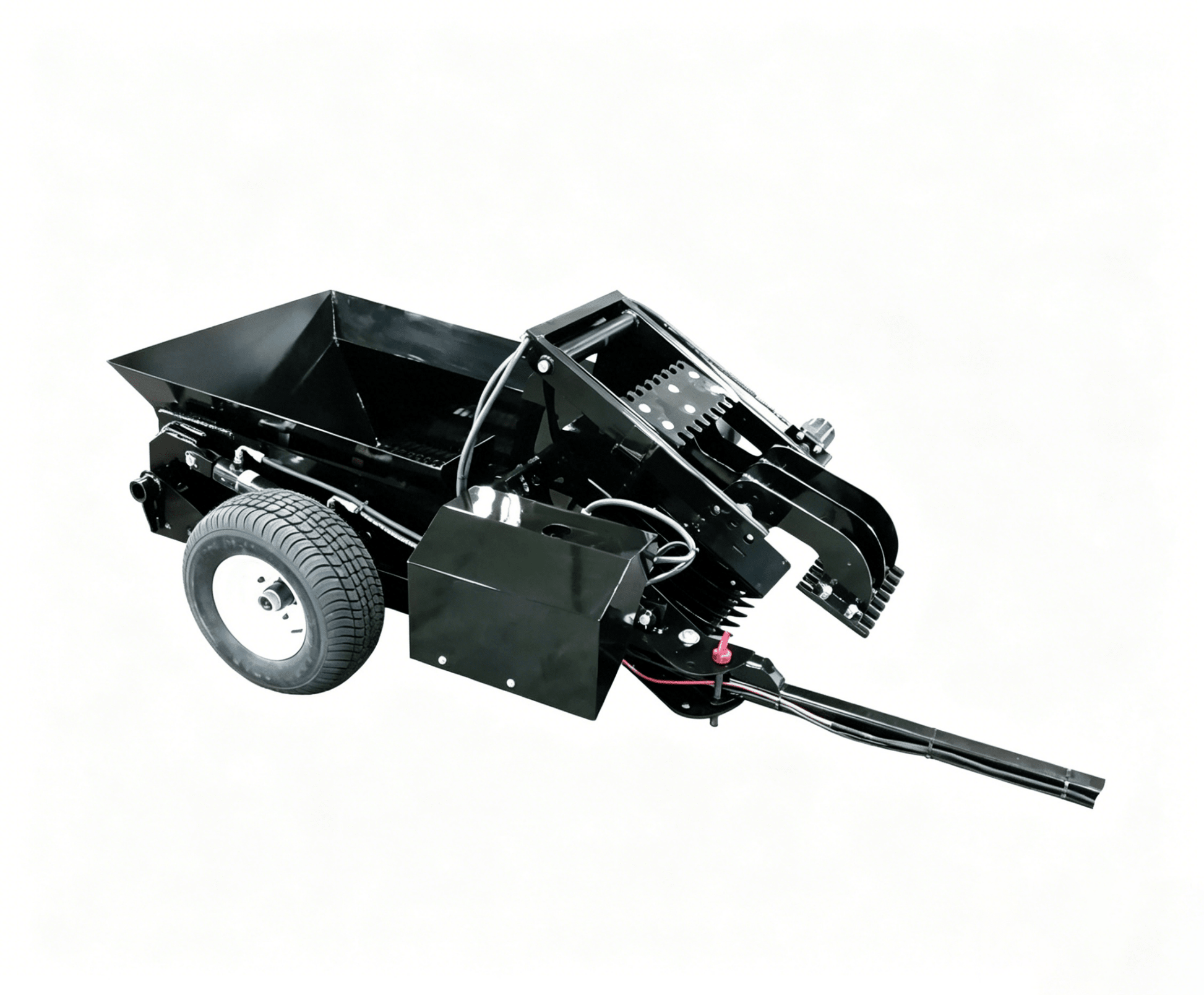 ATV Tow-Behind Manure Spreader 98″ Capacity 12V Hydraulic Farm Fertilizer Spreader ATV98 - with | Sold by Uncle Wiener's Wholesale