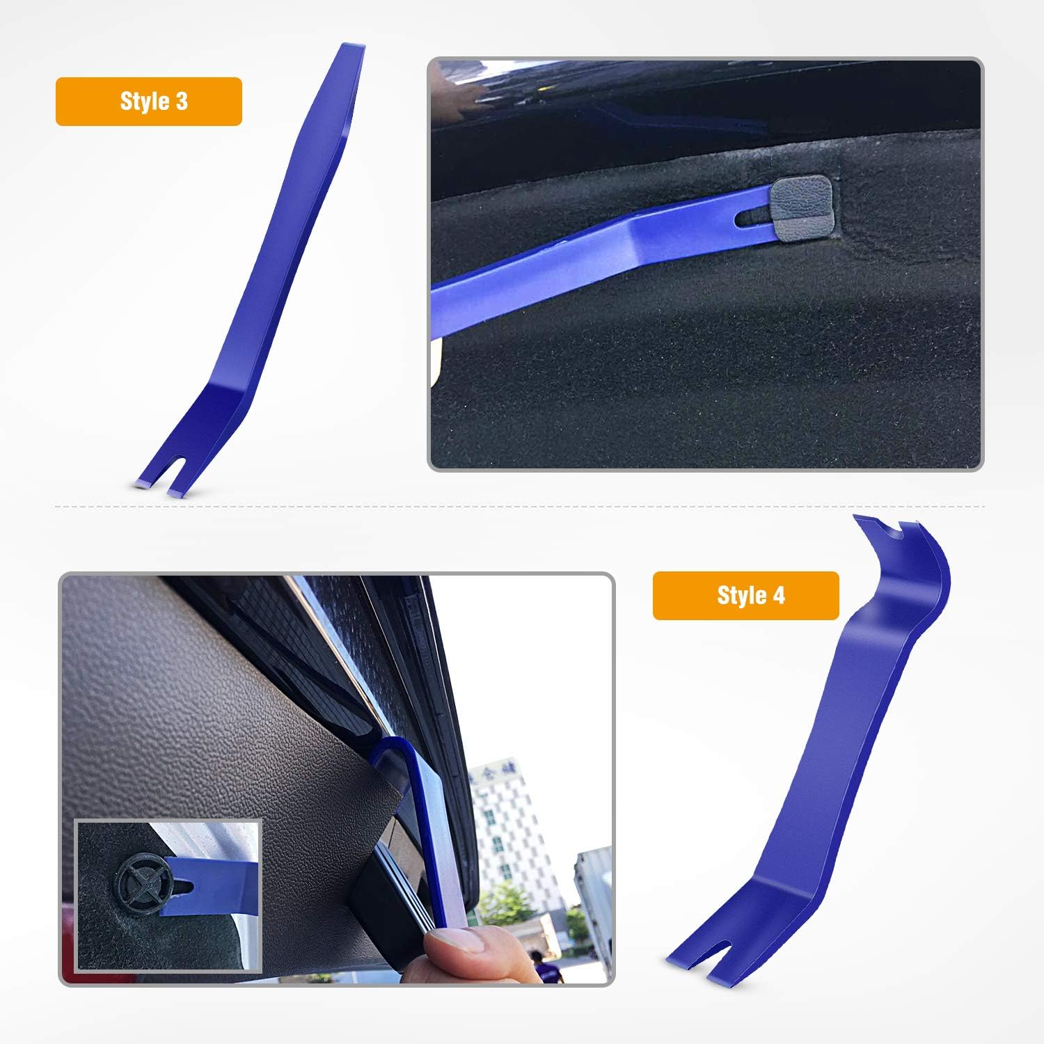 Auto Trim Removal Tool Kit 5PCS No Scratch Pry Tools Car Panel Dash RT5P12 - with | Sold by Uncle Wiener's Wholesale