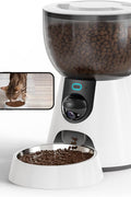 Automatic Cat Feeder with 2K Camera – 4L Smart Pet Food Dispenser (5GHz WiFi, Night Vision) - with | Sold by Uncle Wiener's Wholesale