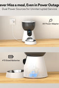 Automatic Cat Feeder with 2K Camera – 4L Smart Pet Food Dispenser (5GHz WiFi, Night Vision) - with | Sold by Uncle Wiener's Wholesale