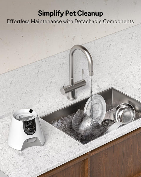 Automatic Cat Feeder with 2K Camera – 4L Smart Pet Food Dispenser (5GHz WiFi, Night Vision) - with | Sold by Uncle Wiener's Wholesale