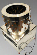 PM60 stainless steel automatic chicken plucker with top view

Inside of poultry plucker showing rubber fingers

PM80 large-capacity chicken plucker with waterproof housing

Stainless steel feather remover for farm use

Control box and motor housing on automatic chicken plucker