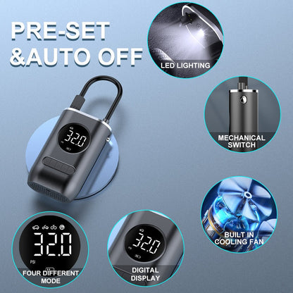 Automatic Rechargeable Electric Mini Digital Wireless Tire Pressure Gauge – Digital Air Monitor AMG30 - with | Sold by Uncle Wiener's Wholesale