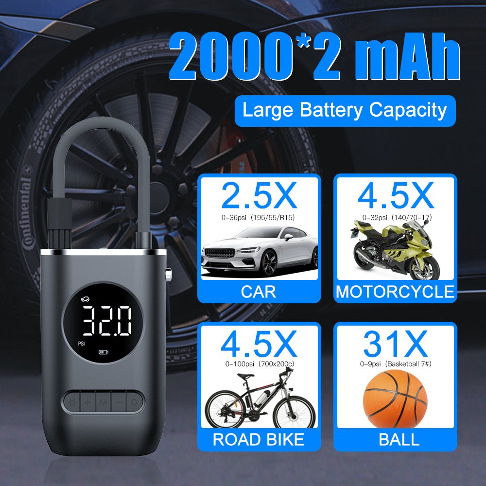 Automatic Rechargeable Electric Mini Digital Wireless Tire Pressure Gauge – Digital Air Monitor AMG30 - with | Sold by Uncle Wiener's Wholesale