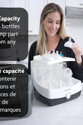 Baby Brezza 10 Minute Baby Bottle Sterilizer + Dryer - Superfast Electric Steam Sterilization - Universal Sterilizing for All Bottles, & Baby Product Parts & Accessories - with | Sold by Uncle Wiener's Wholesale