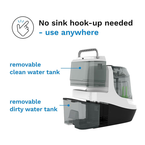 Baby Brezza Bottle Washer Pro - Baby Bottle Washer, Sterilizer + Dryer - All in One Machine Cleans Bottles, Pump Parts, & Sippy Cups - Replaces Hand Washing, Bottle Brushes and Drying Racks - with | Sold by Uncle Wiener's Wholesale