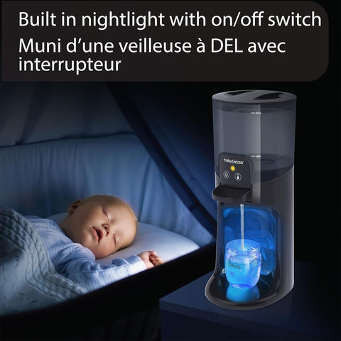 Baby Brezza Instant Warmer Advanced with LED Nightlight - Replaces Traditional Baby Bottle - Instantly Dispense Warm Water at Perfect Baby Bottle Temperature - 24/7, Black,1.0 Count - with | Sold by Uncle Wiener's Wholesale