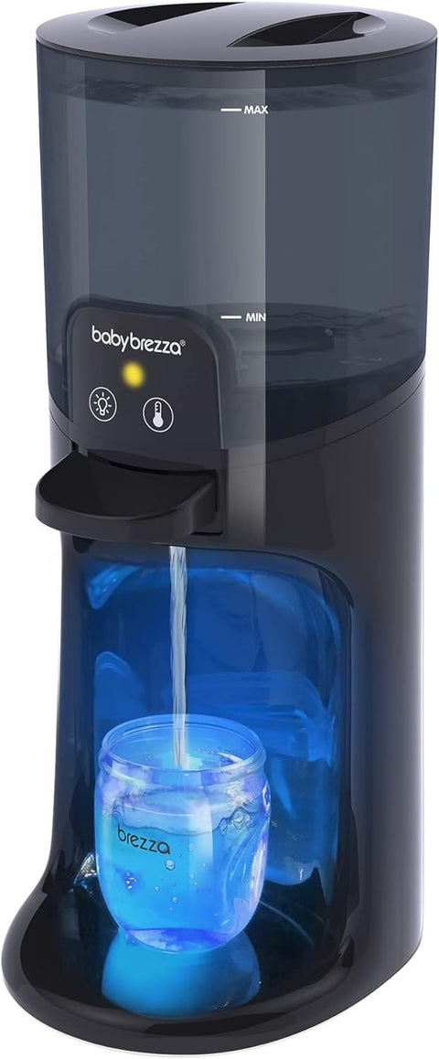Baby Brezza Instant Warmer Advanced with LED Nightlight - Replaces Traditional Baby Bottle - Instantly Dispense Warm Water at Perfect Baby Bottle Temperature - 24/7, Black,1.0 Count - with | Sold by Uncle Wiener's Wholesale