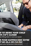 Baby Jogger City Turn Convertible Car Seat | Unique Turning Car Seat Rotates for Easy In and Out | Onyx Black - with | Sold by Uncle Wiener's Wholesale