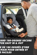 Baby Jogger City Turn Convertible Car Seat | Unique Turning Car Seat Rotates for Easy In and Out | Onyx Black - with | Sold by Uncle Wiener's Wholesale